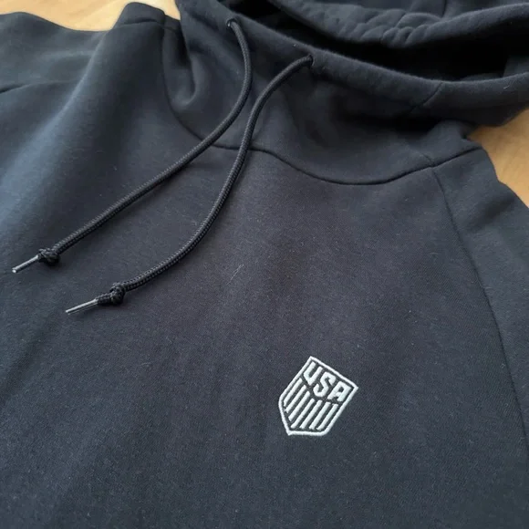 Men's Nike Black US Soccer Fleece Pullover Hoodie Large - Picture 2 of 7